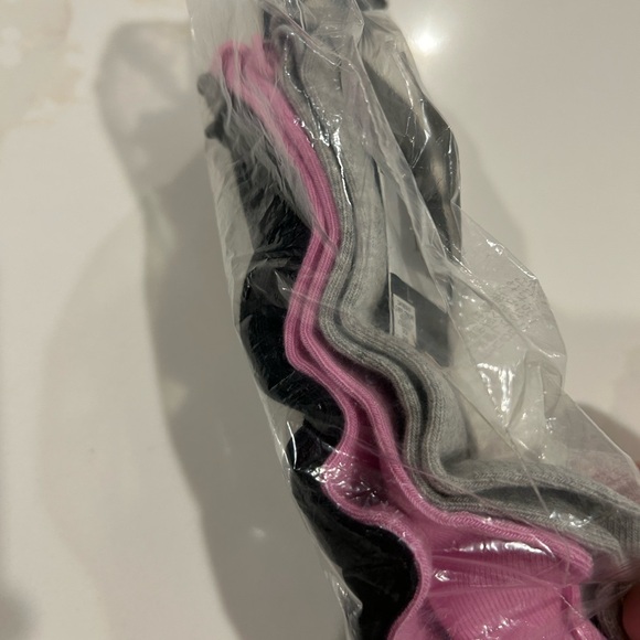 Gap Kids Heart Pink Blue Gray 3 Pack Socks Size L Fits Shoe 3-4 - Picture 6 of 6